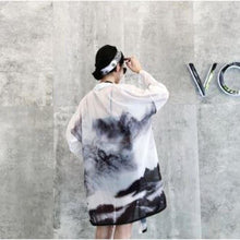 Charger l'image dans la galerie, Veste Kimono Femme Ara Kimono Cardigan Haori mixte Kimonojaponais