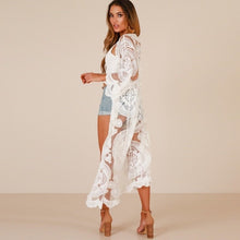 Charger l'image dans la galerie, Veste Kimono Femme Dentelle Florale - Kimono Japonais