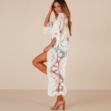 Charger l'image dans la galerie, Veste Kimono Femme Dentelle Florale - Kimono Japonais