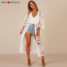 Charger l'image dans la galerie, Veste Kimono Femme Dentelle Florale - Kimono Japonais