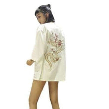 Charger l'image dans la galerie, Veste Kimono Femme Doragon Kimono Cardigan Haori mixte Kimonojaponais