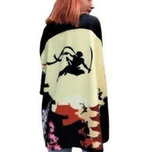 Charger l'image dans la galerie, veste Kimono Femme Flying Samourai Kimono Cardigan Haori mixte Kimono Japonais