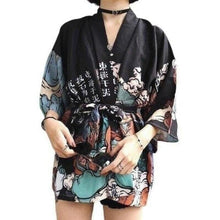Charger l'image dans la galerie, Veste Kimono Femme Gaku au style manga moderne, parfaite pour un look streetwear unique et tendance.