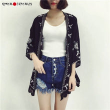 Charger l'image dans la galerie, Veste Kimono Femme Jersey - Kimono Japonais