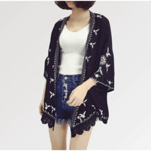 Charger l'image dans la galerie, Veste Kimono Femme Jersey - Kimono Japonais