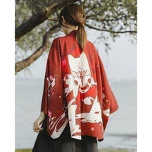 Charger l'image dans la galerie, Veste Kimono Femme Kabuki Kimono Cardigan Haori mixte Kimonomania