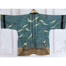 Charger l'image dans la galerie, Veste Kimono Femme Kanji Kimono Cardigan Haori mixte Kimonojaponais