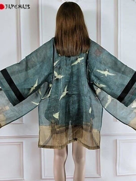 Veste Kimono Femme Kanji