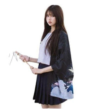 Charger l'image dans la galerie, Veste Kimono Femme ´ Kun Haori´ Kimono Cardigan Haori mixte kimonojaponais