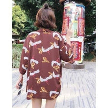 Charger l'image dans la galerie, Veste Kimono Femme Meiji Kimono Cardigan Haori mixte Kimonojaponais