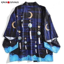 Charger l'image dans la galerie, Veste Kimono Femme Nuit fantastique Kimono Cardigan Haori mixte Kimonomania M/L