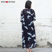 Charger l'image dans la galerie, Veste Kimono Femme Yuri Kimono Cardigan Haori mixte Kimonojaponais