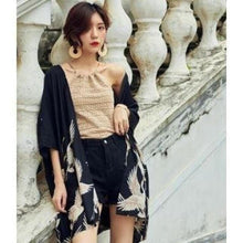 Charger l'image dans la galerie, Veste Kimono Femme Zea Kimono Cardigan Haori mixte Kimonojaponais