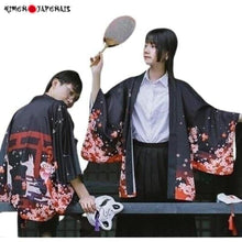 Charger l'image dans la galerie, veste Kimono Fushimi Kimono Cardigan Haori mixte Kimonojaponais