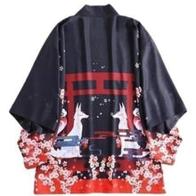 Charger l'image dans la galerie, veste Kimono Fushimi Kimono Cardigan Haori mixte Kimonojaponais