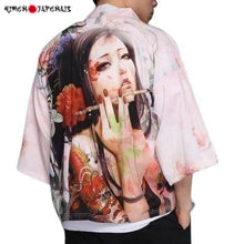 Charger l'image dans la galerie, Veste Kimono Geisha 2021 Kimono Cardigan Haori mixte Kimonojaponais