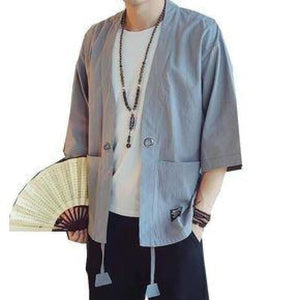 Veste Kimono Homme Fujiko Kimonos Cardigan Street Mixte Kimonojaponais 