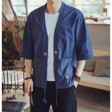 Charger l'image dans la galerie, Veste Kimono Homme Fujiko Kimonos Cardigan Street Mixte Kimonojaponais