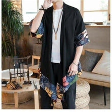 Charger l'image dans la galerie, Veste Kimono Homme Hoshi Kimonos Cardigan Street Mixte Kimonojaponais Style 3 XXXL