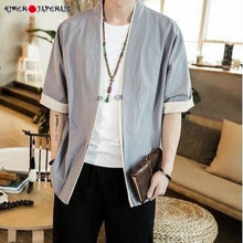 Charger l'image dans la galerie, Veste Kimono Homme Shin Kimonos Cardigan Street Mixte Kimonojaponais