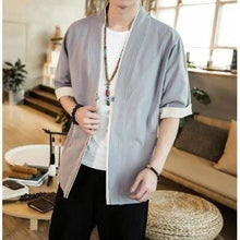 Charger l'image dans la galerie, Veste Kimono Homme Shin Kimonos Cardigan Street Mixte Kimonojaponais L