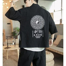 Charger l'image dans la galerie, Veste Kimono Homme Ýing Yang Kimonos Cardigan Street Mixte Kimonojaponais