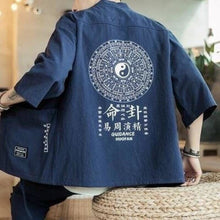 Charger l'image dans la galerie, Veste Kimono Homme Ýing Yang Kimonos Cardigan Street Mixte Kimonojaponais