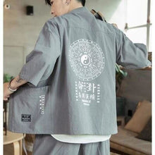 Charger l'image dans la galerie, Veste Kimono Homme Ýing Yang Kimonos Cardigan Street Mixte Kimonojaponais