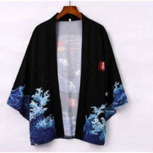 Charger l&#39;image dans la galerie, Veste Kimono Lin Kimono Cardigan Haori mixte Kimonojaponais M 
