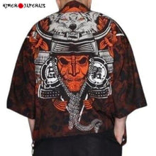 Charger l'image dans la galerie, Veste Kimono loup de Honshū Kimono Cardigan Haori mixte Kimonojaponais 8 XL