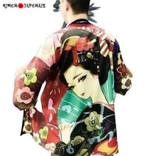 Charger l'image dans la galerie, Veste Kimono Meisha Kimono Cardigan Haori mixte Kimono Japonais