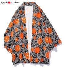 Charger l'image dans la galerie, Veste Kimono Oranges du Japon Kimono Cardigan Haori mixte Kimonojaponais