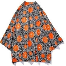 Charger l'image dans la galerie, Veste Kimono Oranges du Japon Kimono Cardigan Haori mixte Kimonojaponais