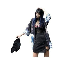 Charger l'image dans la galerie, Veste Kimono ´Vague´ Kimono Cardigan Haori mixte Kimonojaponais