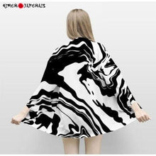 Charger l'image dans la galerie, Veste Kimono Vagues blanches Kimono Cardigan Haori mixte Kimonojaponais