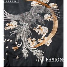 Charger l&#39;image dans la galerie, VESTE SUKAJAN BOMBER PHOENIX - Kimono Japonais
