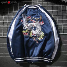 Charger l'image dans la galerie, VESTE SUKAJAN GRUE UMI - Kimono Japonais