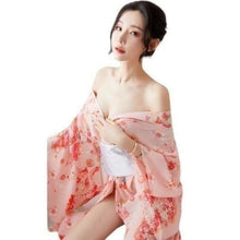 Charger l'image dans la galerie, Yukata Fleur du Japon Kimono sexy Kimonojaponais