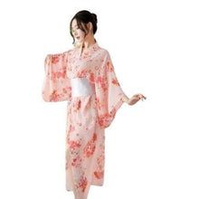 Charger l'image dans la galerie, Yukata Fleur du Japon Kimono sexy Kimonojaponais