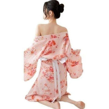 Charger l'image dans la galerie, Yukata Fleur du Japon Kimono sexy Kimonojaponais