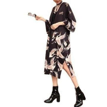Charger l'image dans la galerie, Yukata Grues du Japon Yukata Femme Kimonojaponais