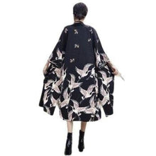 Charger l'image dans la galerie, Yukata Grues du Japon Yukata Femme Kimonojaponais