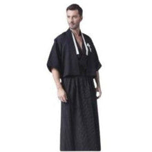 Charger l'image dans la galerie, Yukata Japonais Homme Black Samurai Kimono Homme Kimonojaponais