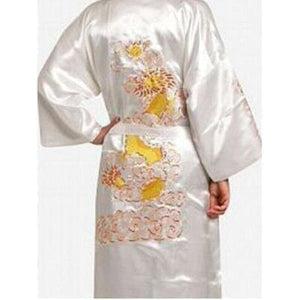 Yukata Japonais Homme Tao Pyjama Jinbei Homme Kimonojaponais Blanc M 