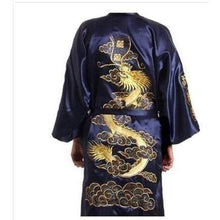 Charger l'image dans la galerie, Yukata Japonais Homme Tao Pyjama Jinbei Homme Kimonojaponais Bleu M
