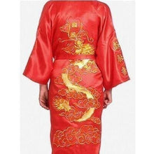 Charger l'image dans la galerie, Yukata Japonais Homme Tao Pyjama Jinbei Homme Kimonojaponais Rouge M