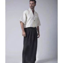 Charger l'image dans la galerie, Yukata Japonais Homme White Samurai Kimono Homme Kimono Japonais