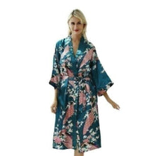 Charger l'image dans la galerie, Yukata Shiki Yukata Femme Kimonojaponais Bleu lagon S