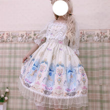 Charger l'image dans la galerie, Kawaii Lolita Soft Sister Sweet Cute Angel Girl Lolita Puff Sleeve Short Dress Everyday Summer