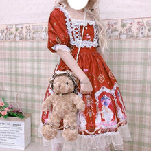 Charger l'image dans la galerie, Kawaii Lolita Soft Sister Sweet Cute Angel Girl Lolita Puff Sleeve Short Dress Everyday Summer